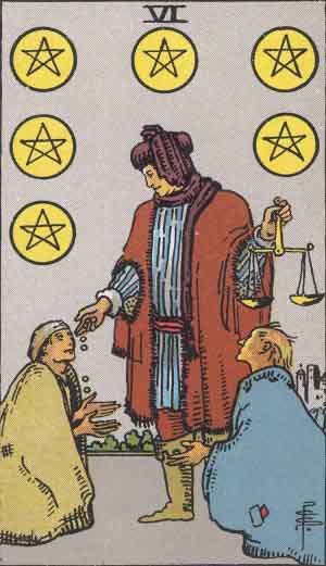 Pentacles Six*